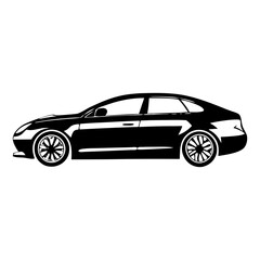 Powerful Black   Vehicle Silhouette Symbol Icon Versatile Texture for Design Projects