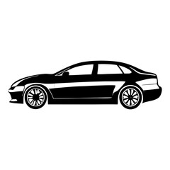 Solid Black   Vehicle Silhouette Symbol Icon Perfect for Design Projects