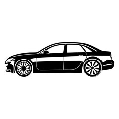 Black   Vehicle Silhouette Symbol Icon Perfect for Presentations, Websites, and Designs