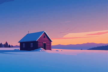 house in the mountains