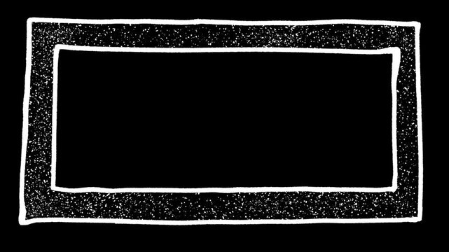 Hand drawn looping dotted frame animation. Ideal for birthdays, celebrations, or scrapbook video projects.