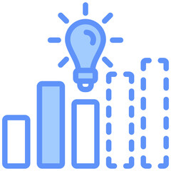 Forecast Icon Outline Blue