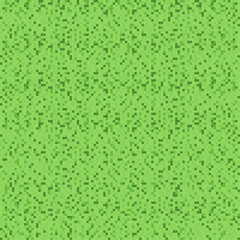 Green pixelated squared grid gaming background. Vector pixel grass pattern