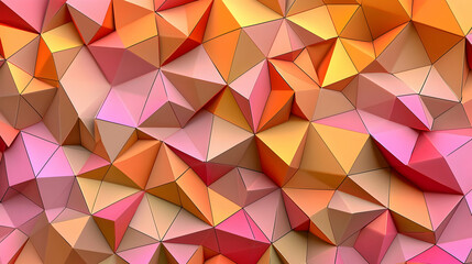 Obraz premium Abstract Geometric Pattern With Triangles In Vibrant Colors