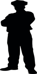silhouette of a Police Officer