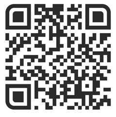 Qr code icon. Black color. Vector illustration
