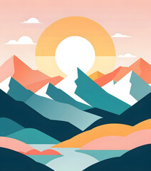 Mountain vector illustration