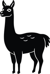cool llama vector illustration