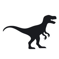 Stylized T-Rex Dinosaur Emblem Design