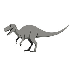 Stylized Raptor Dinosaur Illustration