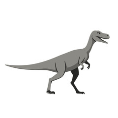 Stylized Raptor Dinosaur Illustration