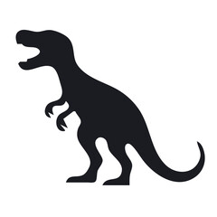 Stylized T-Rex Dinosaur Emblem Design