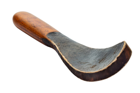 Antique wooden adze hand tool primitive woodworking craftsmanship historic artifact carpentry on transparent background