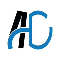 Ac letter logo vector template. Creative Ac font logo.	
