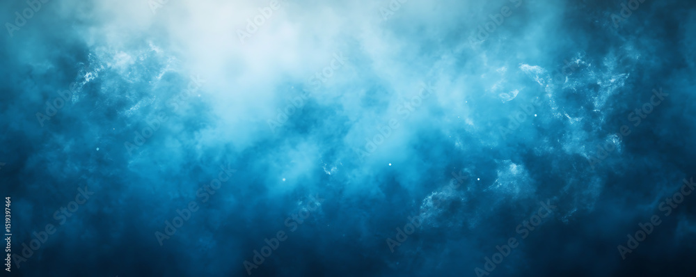 Poster blue gradient background with blur and space for product display, abstract studio room or wall backd