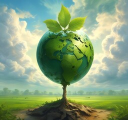 Illustration of eco friendly environment protection banners.