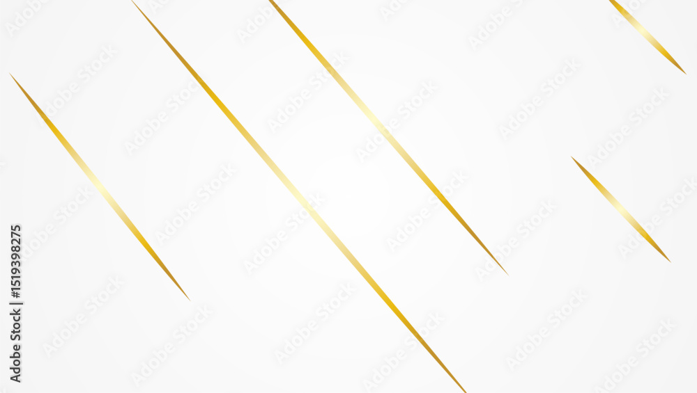 Wall mural shiny and minimal white and gold gradient with creative glitter sharp lines background