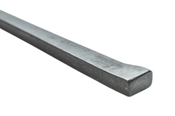 Close up of a Steel Flat Chisel Tool Metalworking Equipment Hand Tools Carpentry Construction on transparent background
