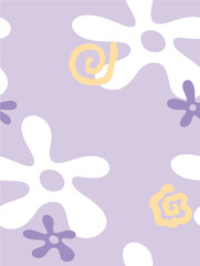 Vector illustration. Seamless pattern. Floral plot.