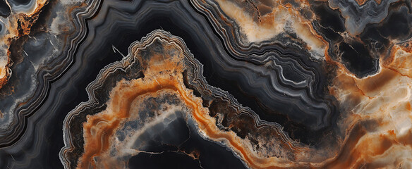 Obraz premium Black marble texture background, a seamless pattern for design and decoration.