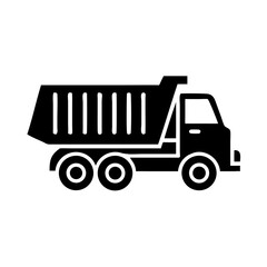 Heavy-duty truck transporting materials on a construction site during daylight hours