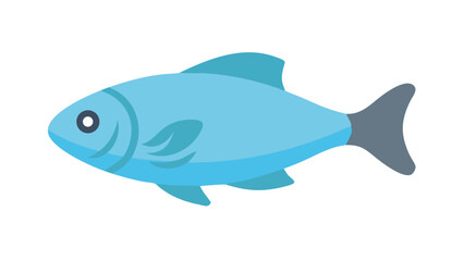 Obraz premium Colorful blue fish swimming gracefully in a clear ocean environment