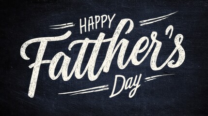 Fototapeta premium Modern Happy Father's Day banner with text only