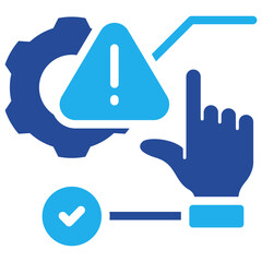Risk Management Icon Dual Tone Color