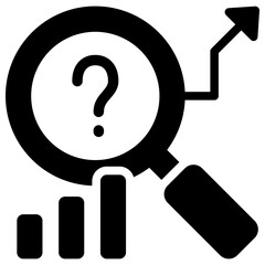 Forecasting Icon Black Solid