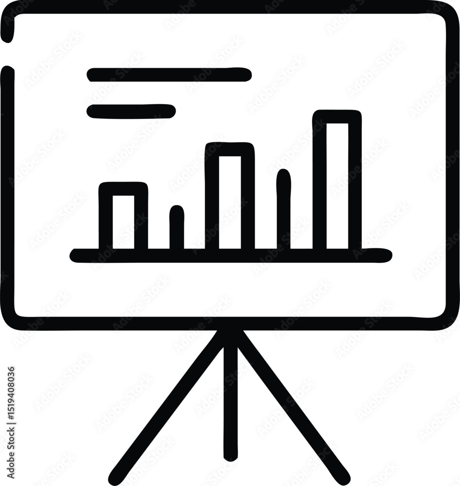 Poster business presentation chart graph data analysis information report statistics on screen display