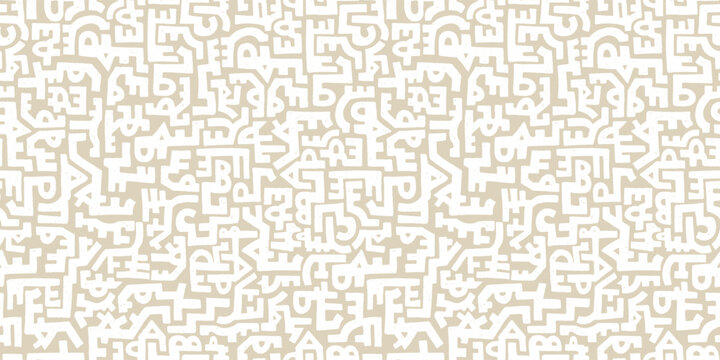 Hand drawn abstract seamless pattern, ethnic inspired background, simple style - great for textiles, banners, wallpapers, wrapping - vector design - Powered by Adobe