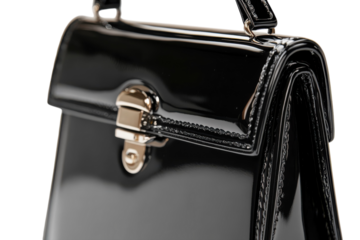 Close up of a black purse