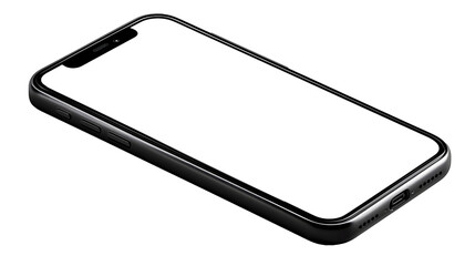 Sleek smartphone design, modern minimalist style, useful for communication and productivity, ideal for tech-focused content. Isolated on white background or PNG