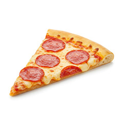pizza on a white background