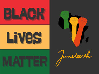 vector illustration of juneteenth