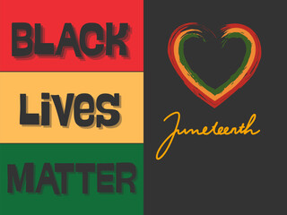 Vector illustration of juneteenth