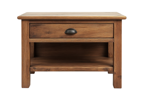 Wooden nightstand with drawer