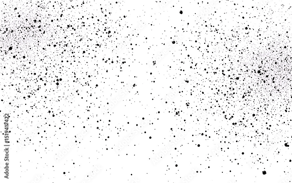 Poster black and white grainy particle texture, seamless pattern for design elements. white background. vec
