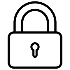 Padlock Icon Outline