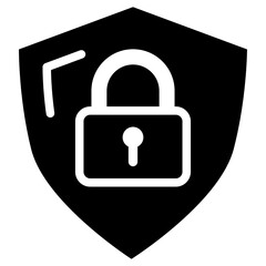 Security Icon Black Solid