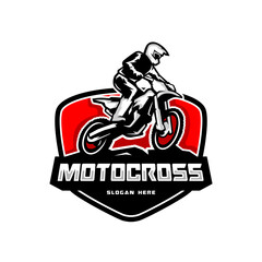 motocross racing logo badge