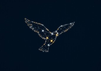 glowing bird constellation