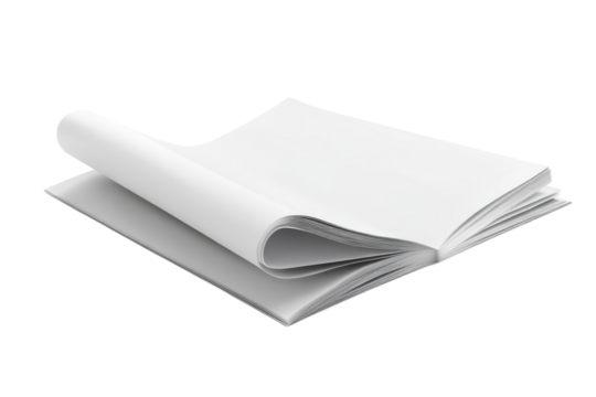 A stack of white papers
