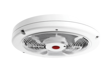 White ceiling fan close up