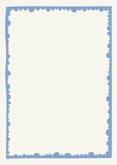 Minimalist trendy abstract A4 frame. Modern vector template for design.