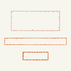 Minimalist trendy abstract frame.  Modern vector template for design.