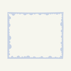 Minimalist trendy abstract frame.  Modern vector template for design.