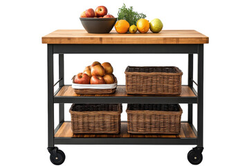 Kitchen cart with fruit