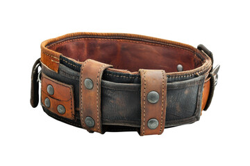 A brown and black dog collar