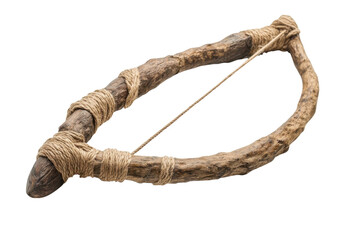 Primitive bow and arrow